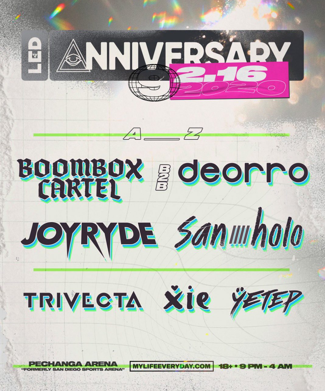 LED Anniversary IX Lineup Revealed EDM Identity