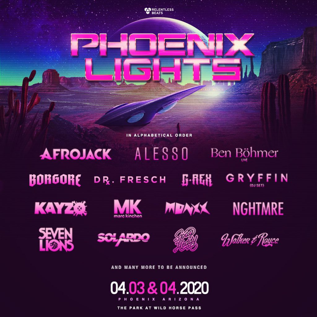 Phoenix Lights Phase One Lineup