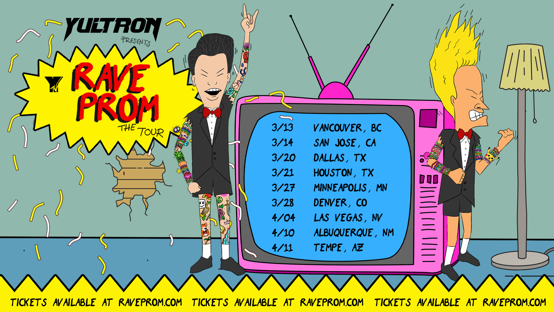 Yultron - Rave Prom 2020 - Tour Dates
