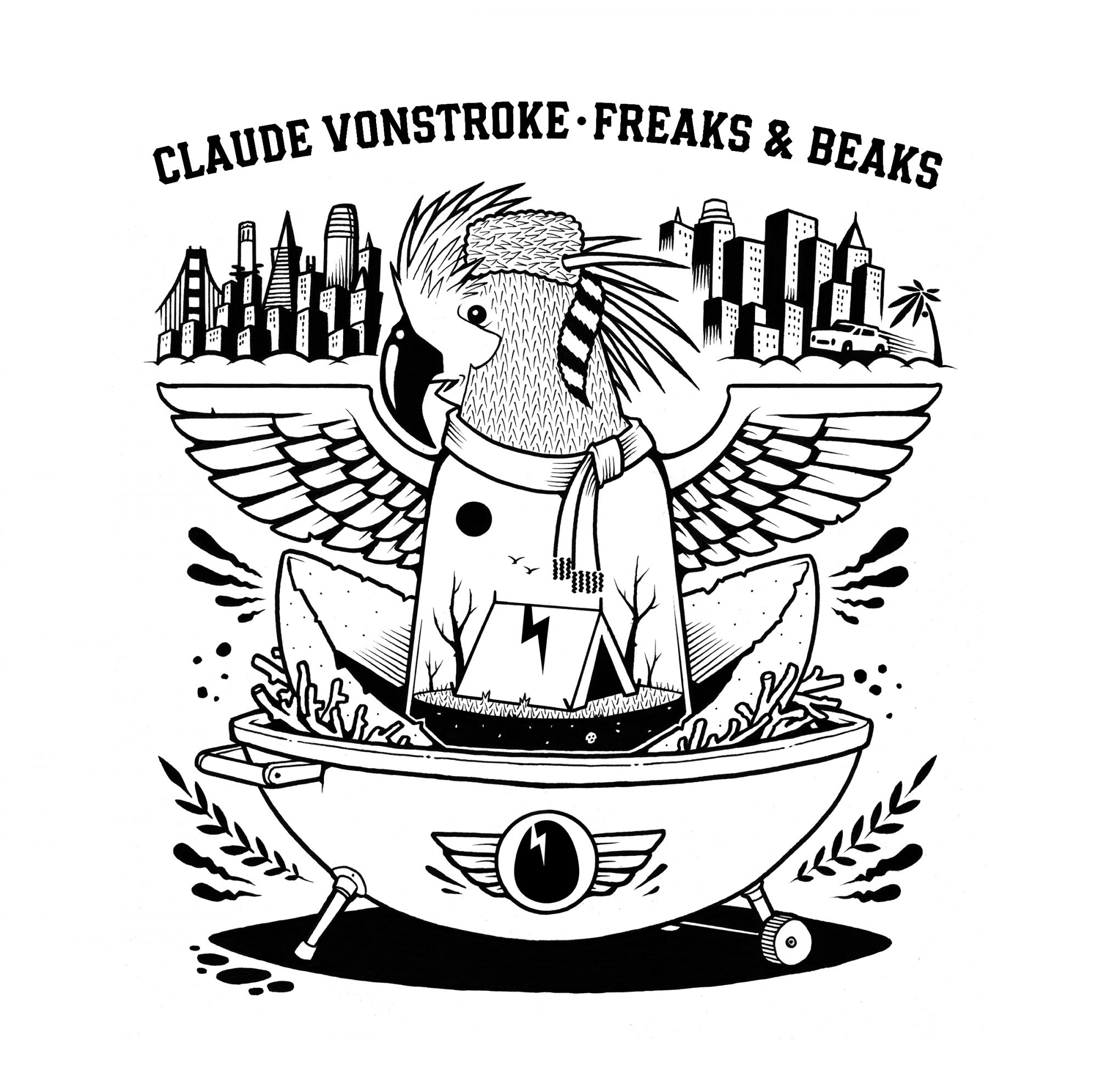 Claude VonStroke - Freaks and Beaks Album Cover 