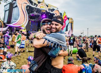 Electric Forest 2019 Brothers Hugging