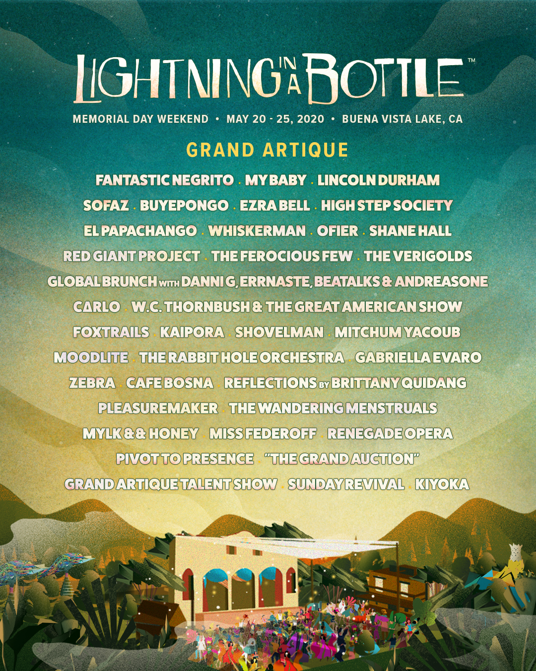 Lightning in a Bottle 2020 - Grand Artique Line-up