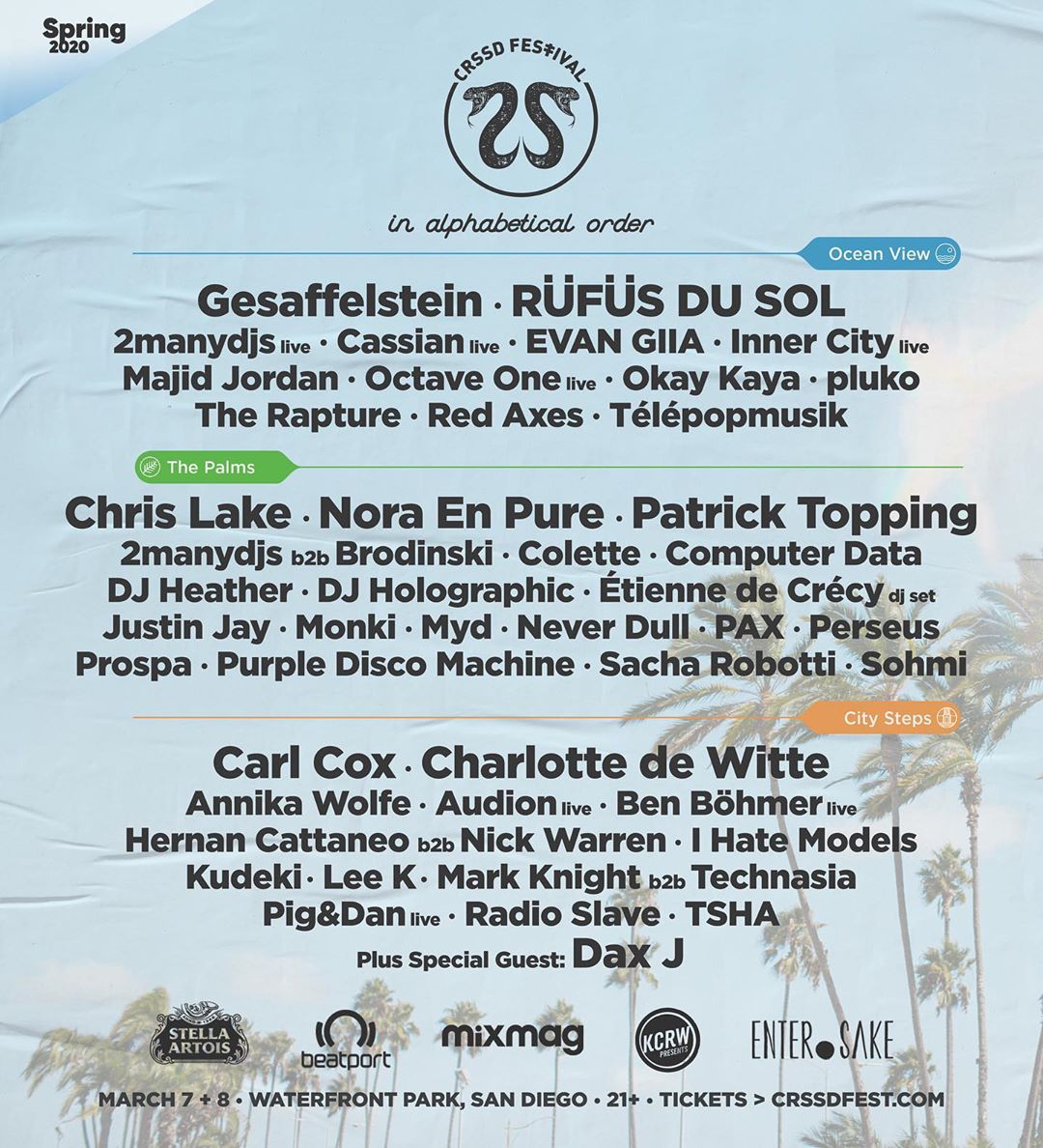 CRSSD Festival Spring 2020 Phase 2 Additions