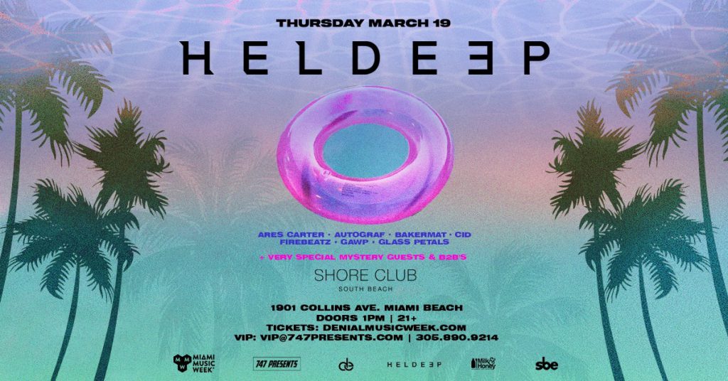 Heldeep Records Pool Party, MMW, Shore Club, Denial Events