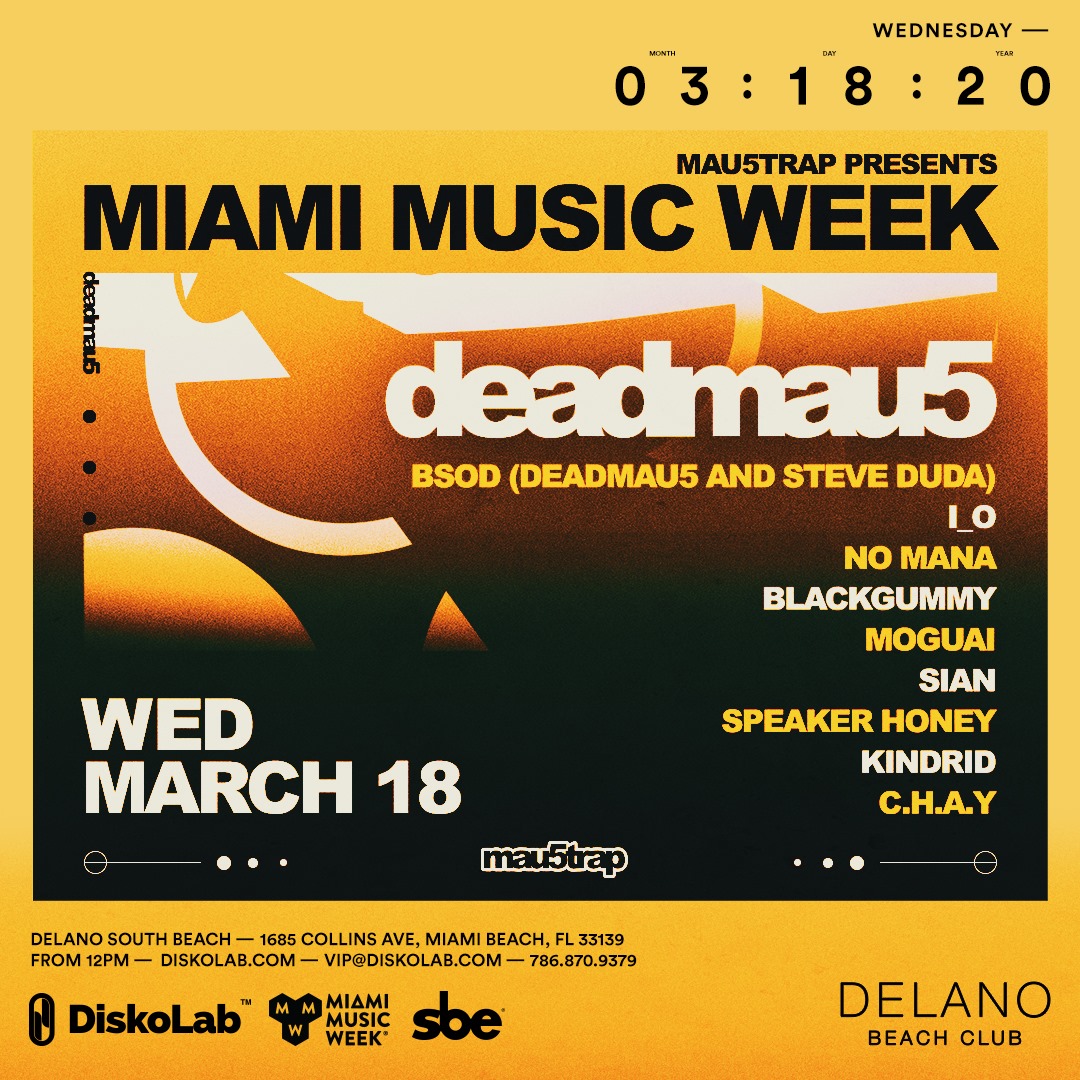 Mau5trap Pool Party at Miami Music Week 2020 - Lineup