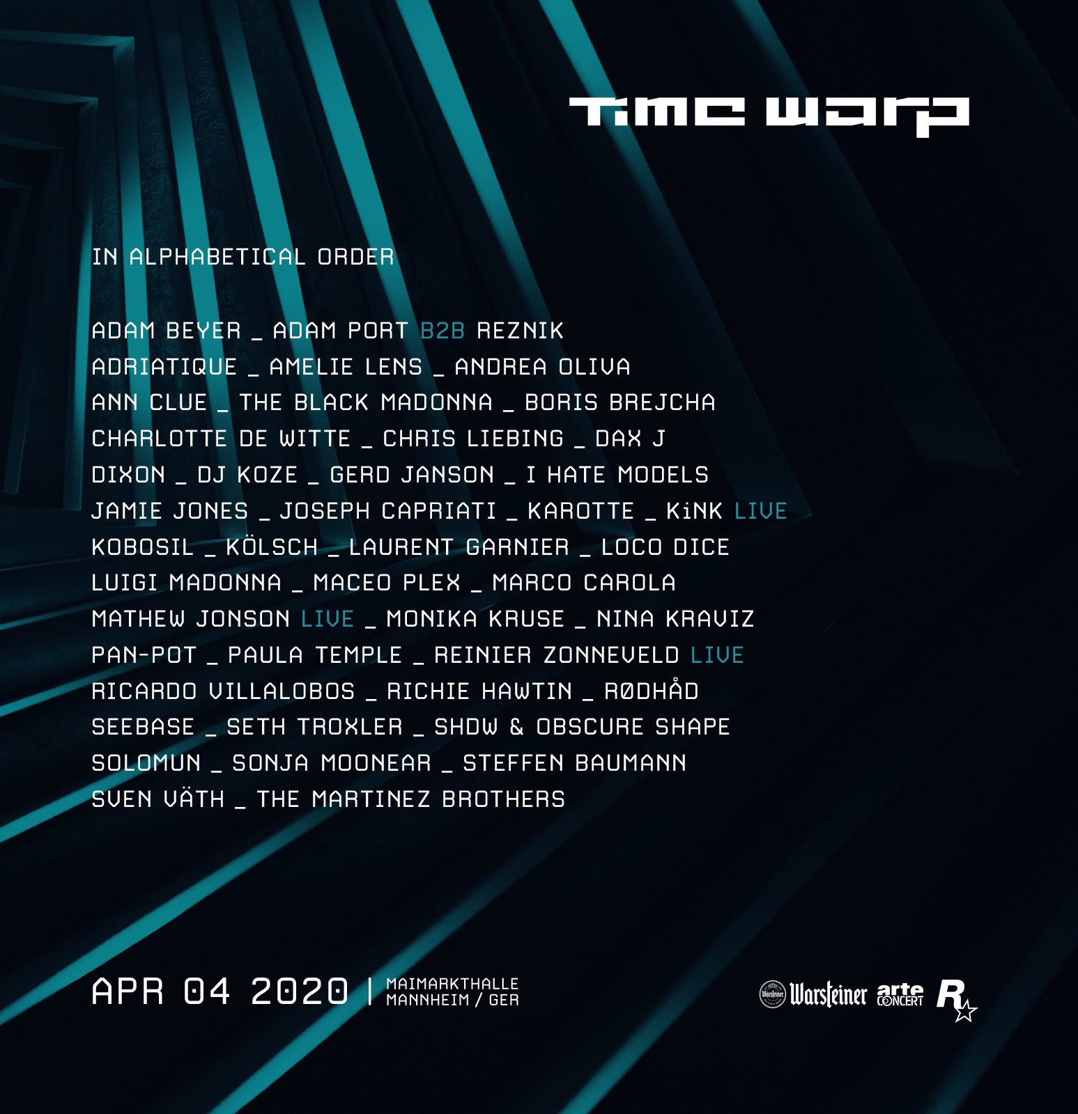 Time Warp 2020 Lineup