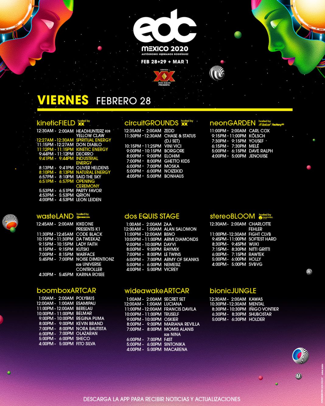 EDC Mexico 2020 Live Stream Schedule & Info [Watch Inside] | EDM Identity