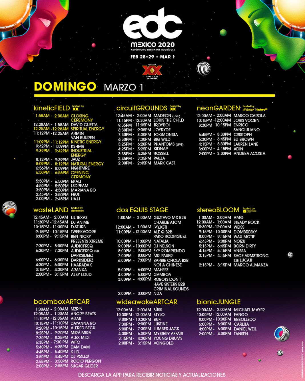 EDC Mexico 2020 Live Stream Schedule & Info [Watch Inside] EDM Identity
