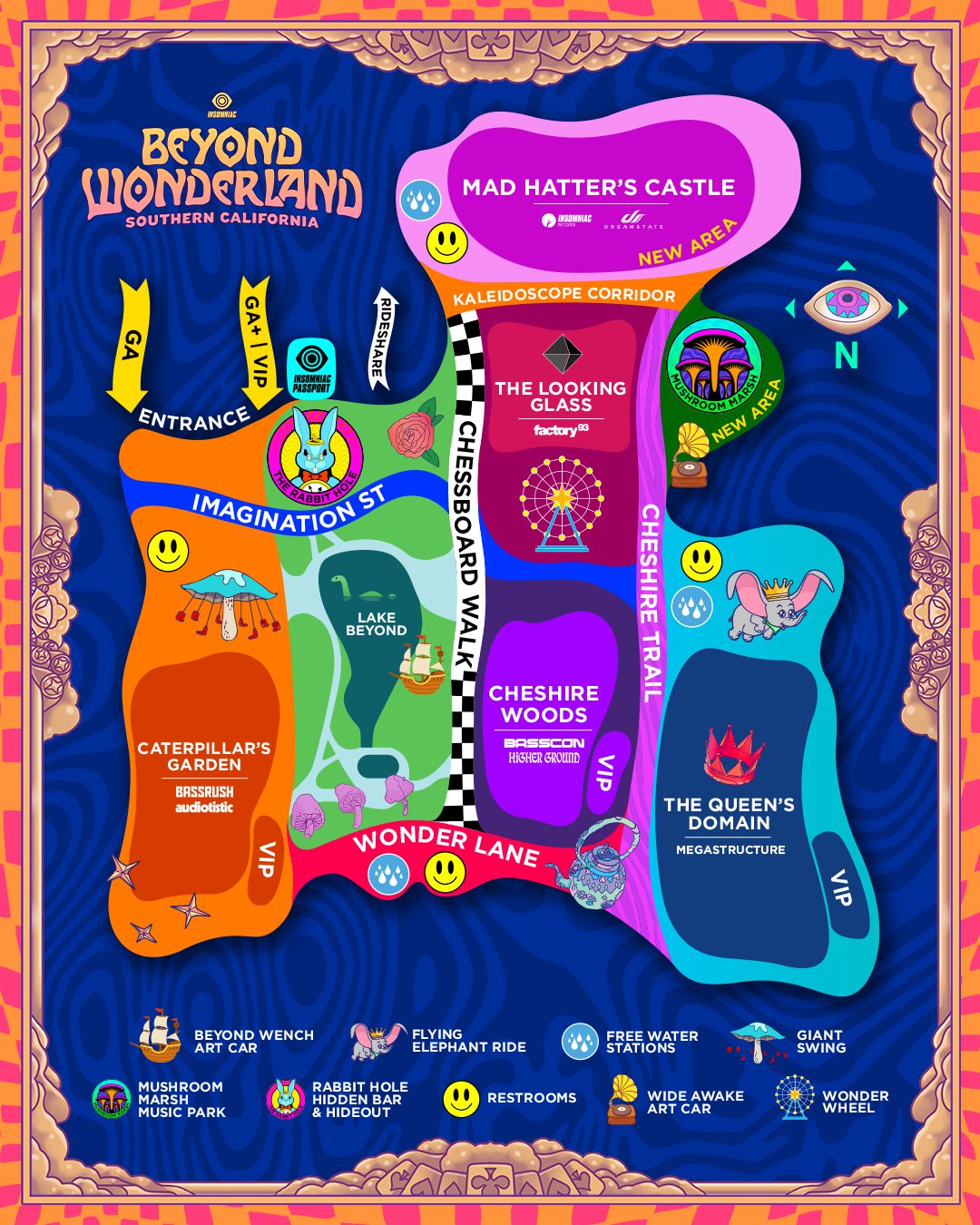 Insomniac Releases Beyond Wonderland SoCal 2020 Map Featuring New Areas