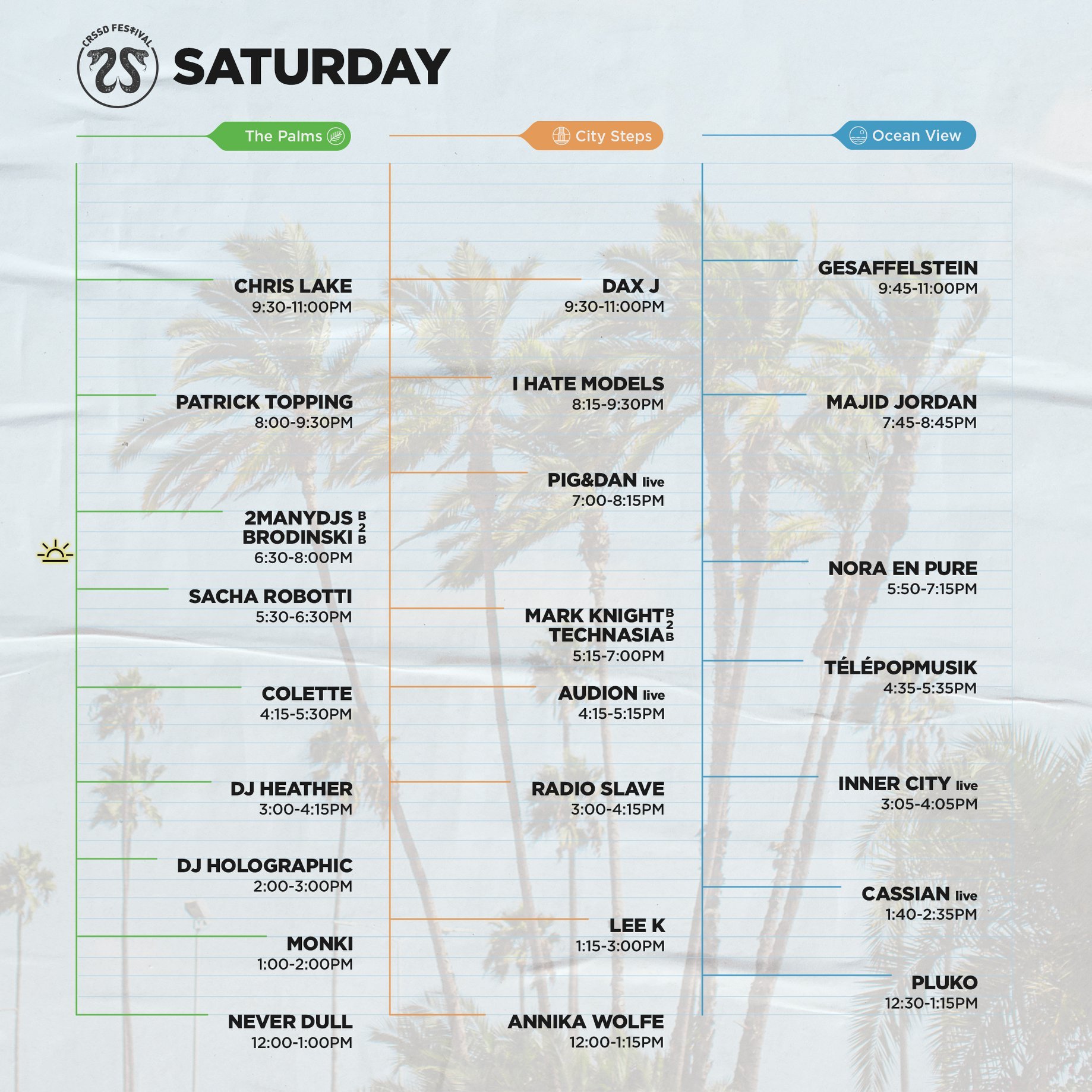 CRSSD Festival Spring 2020 - Saturday