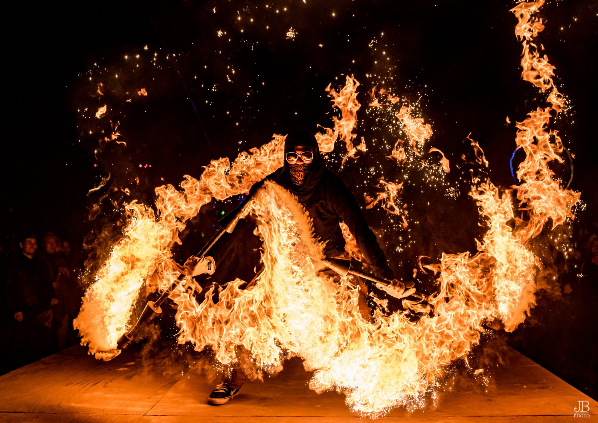 Desert Hearts 2019 - West Coast Eclectic Art - fire performer