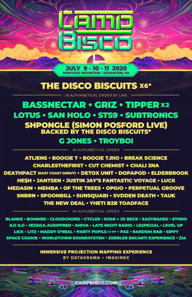 camp bisco 2020 lineup