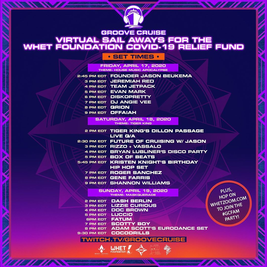 groove cruise schedule