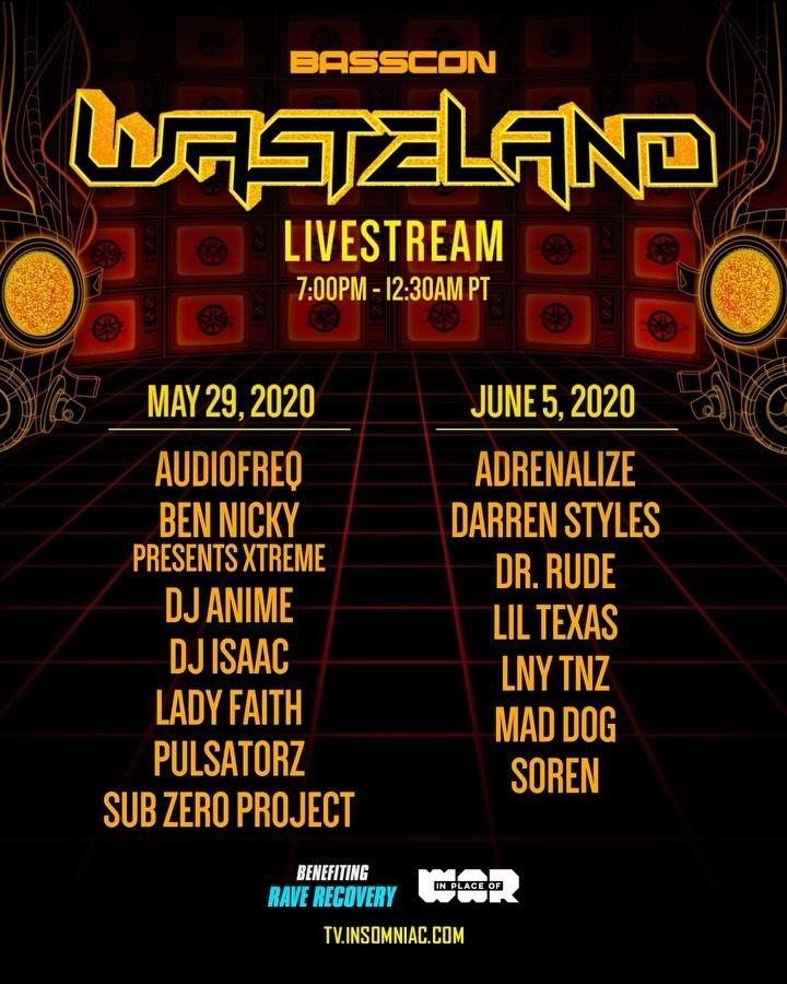 Basscon Presents Wasteland Livestream Lineups & Schedule [Watch Inside