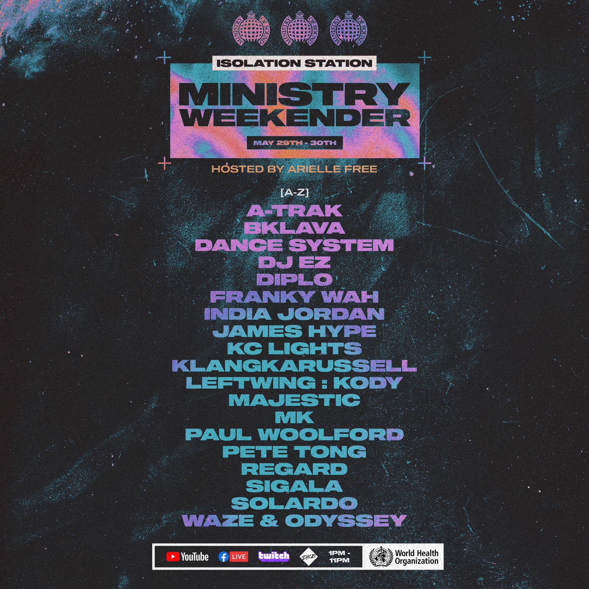 Ministry of Sound Announces Ministry Weekender Livestream Lineup [Watch