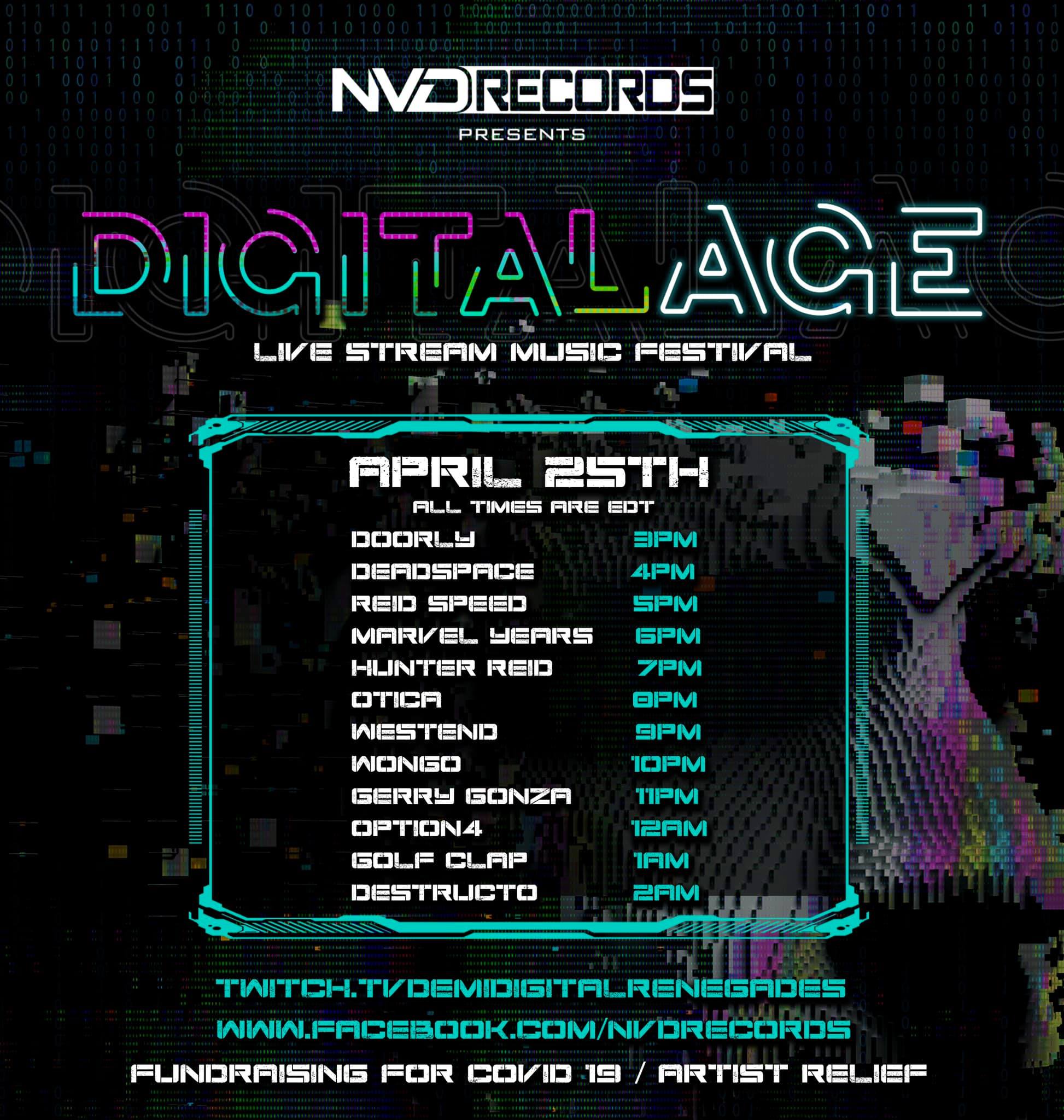 Digital Age Live Stream Music Festival Schedule & Info [Watch Inside] | EDM  Identity