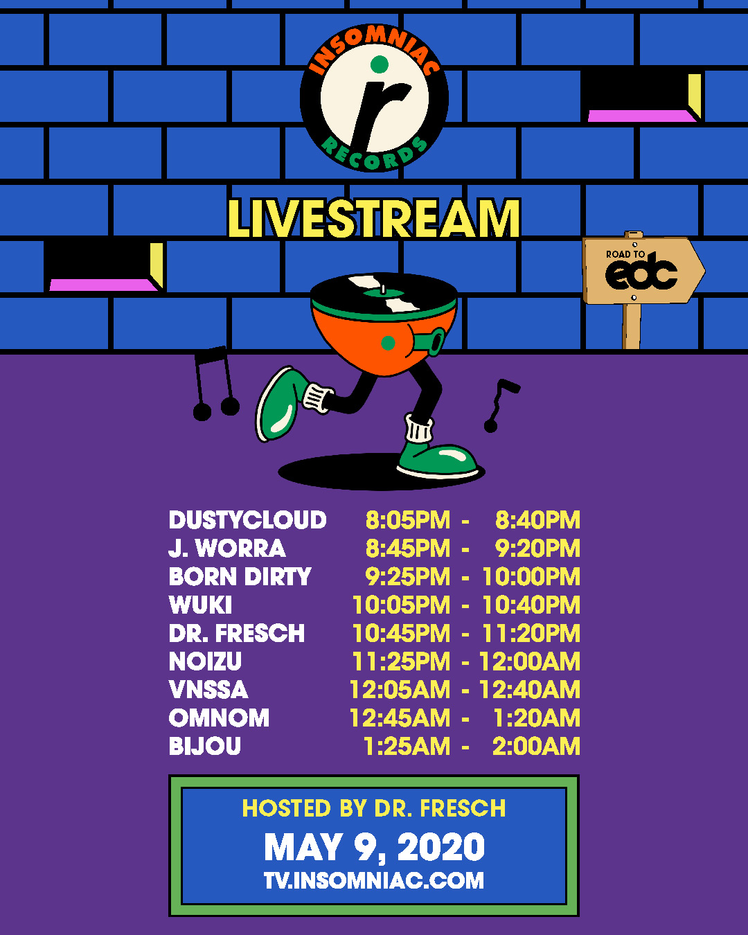 Insomniac Records Livestream Schedule