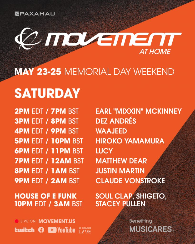 Movement at Home Livestream Schedule - Saturday