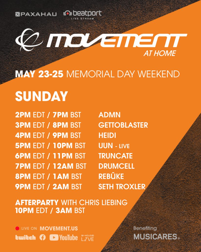 Movement at Home Livestream Schedule - Sunday