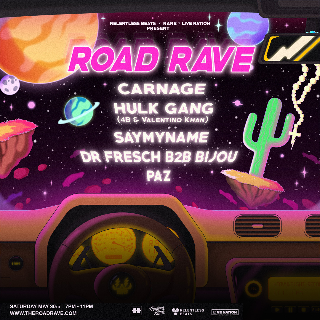 Carnage Announces Lineups for DriveIn Road Rave Events EDM Identity