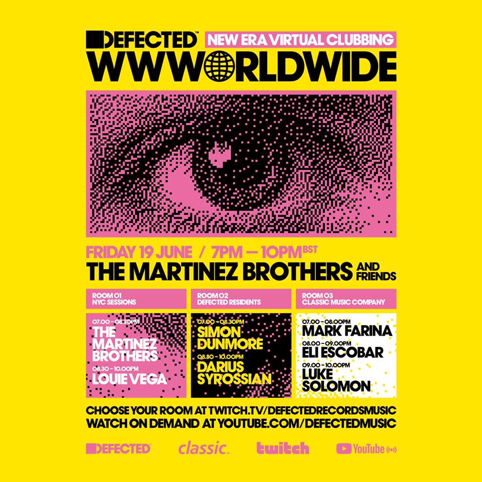 Defected WWWorldwide June 19 Schedule