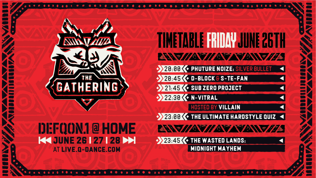 Defqon.1 at Home Festival 2020 Friday Schedule