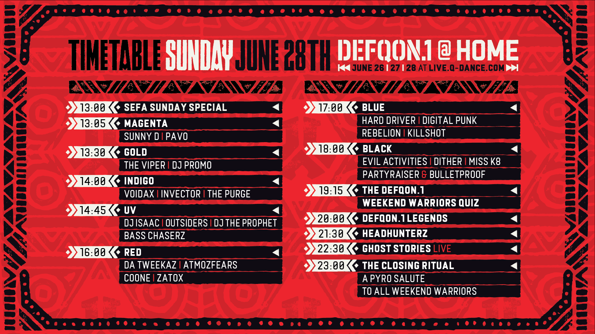 Defqon.1 at Home Festival Livestream Schedule & Info [Watch Inside] EDM Identity