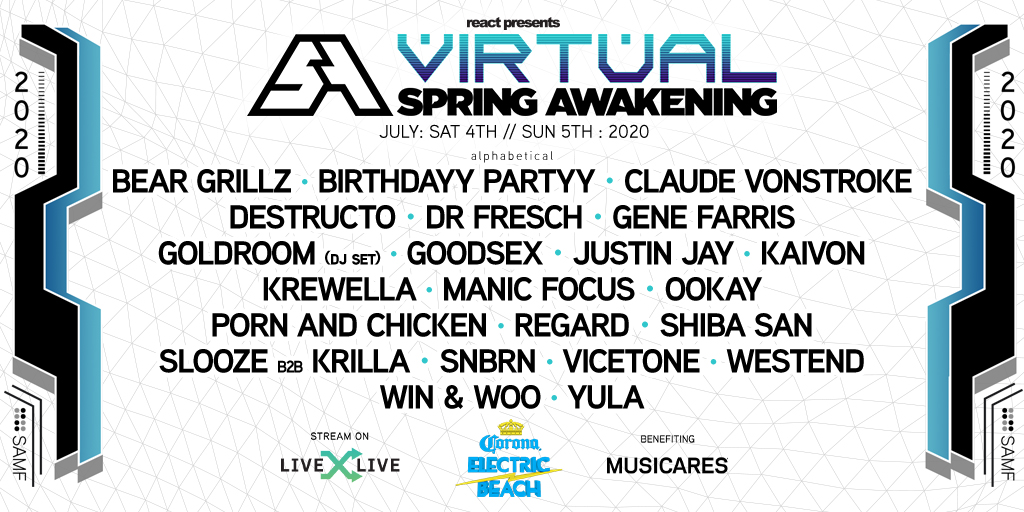 Virtual Spring Awakening 2020 - Lineup