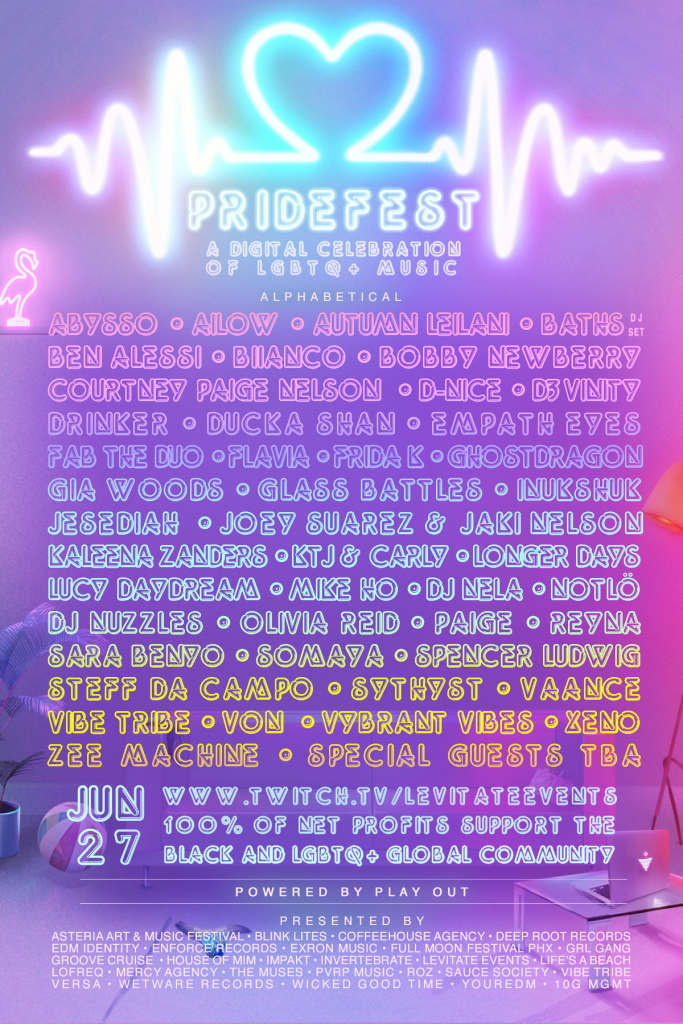 PrideFest 2020 Lineup