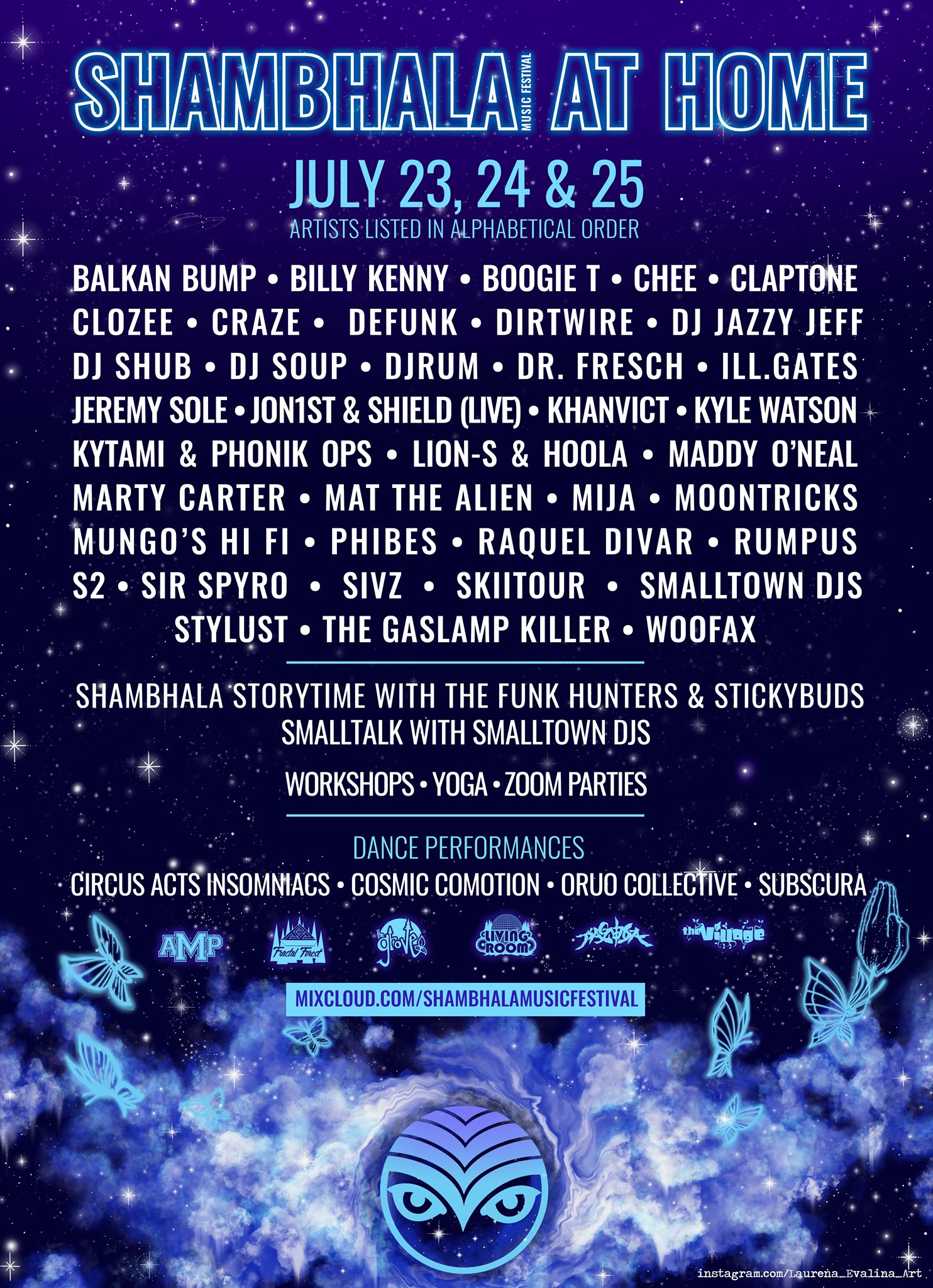 Shambhala At Home Announces All Star Lineup [Update Event Postponed