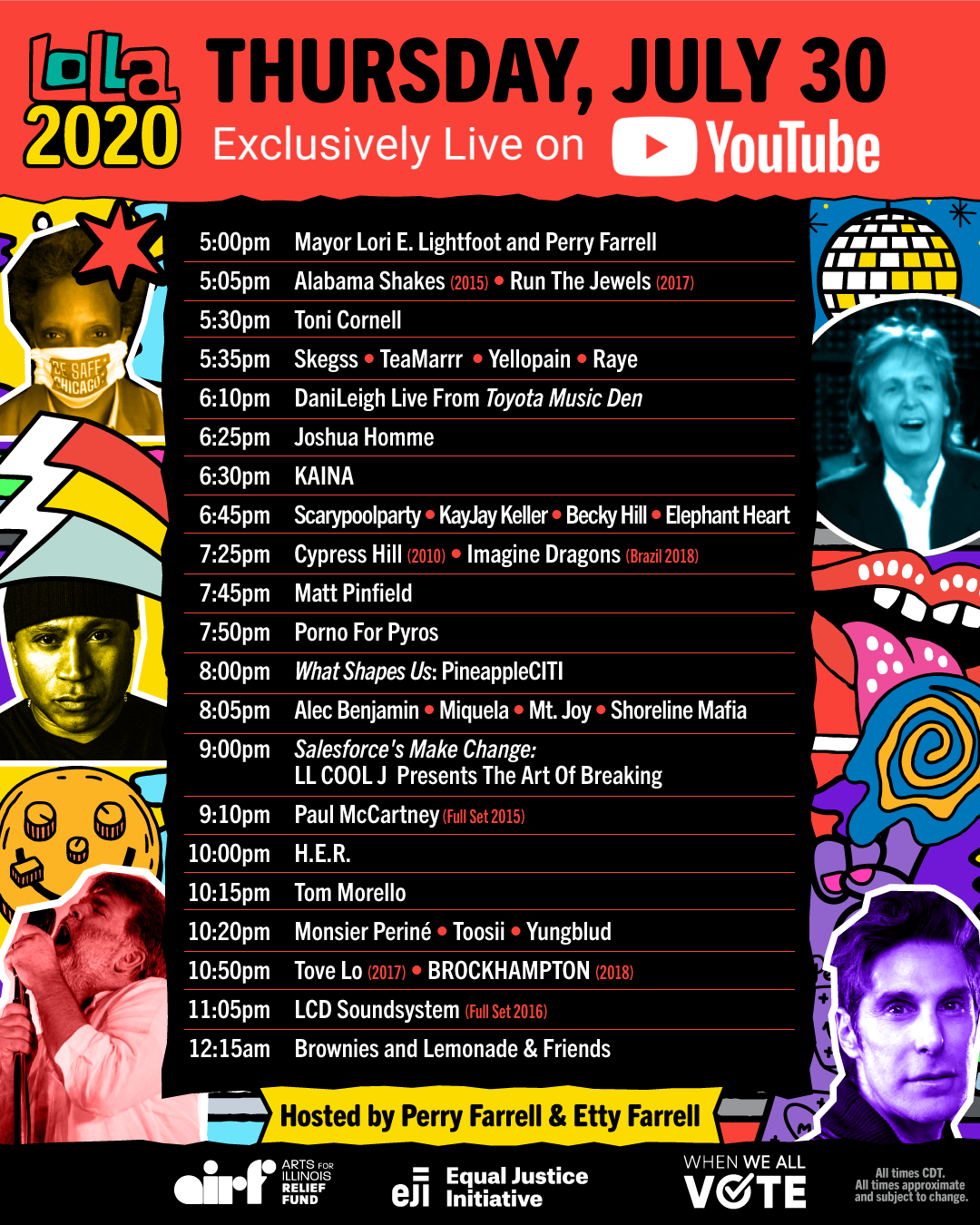 Lollapalooza Releases Schedule for Lolla2020 [Watch Inside] | EDM Identity