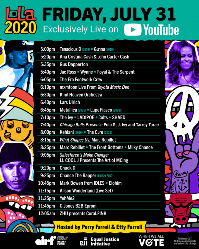 Lollapalooza Releases Schedule for Lolla2020 [Watch Inside] | EDM Identity