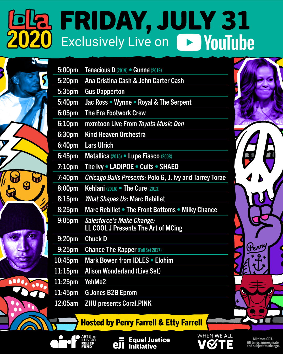 Lollapalooza Releases Schedule for Lolla2020 [Watch Inside] EDM Identity