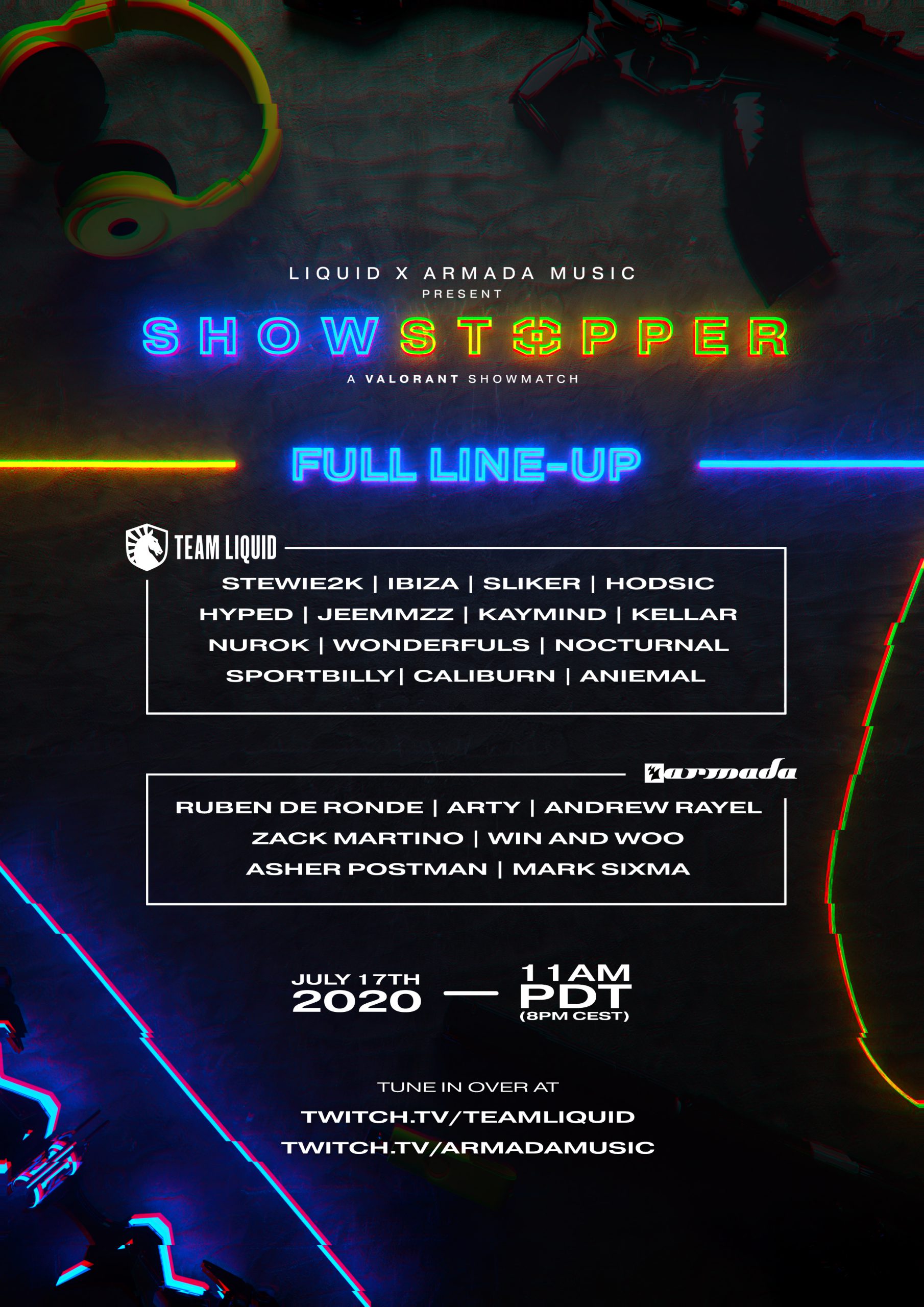 Showstopper Lineup Poster