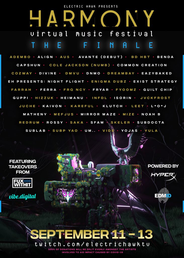 Harmony Virtual Music Festival The Finale Lineup