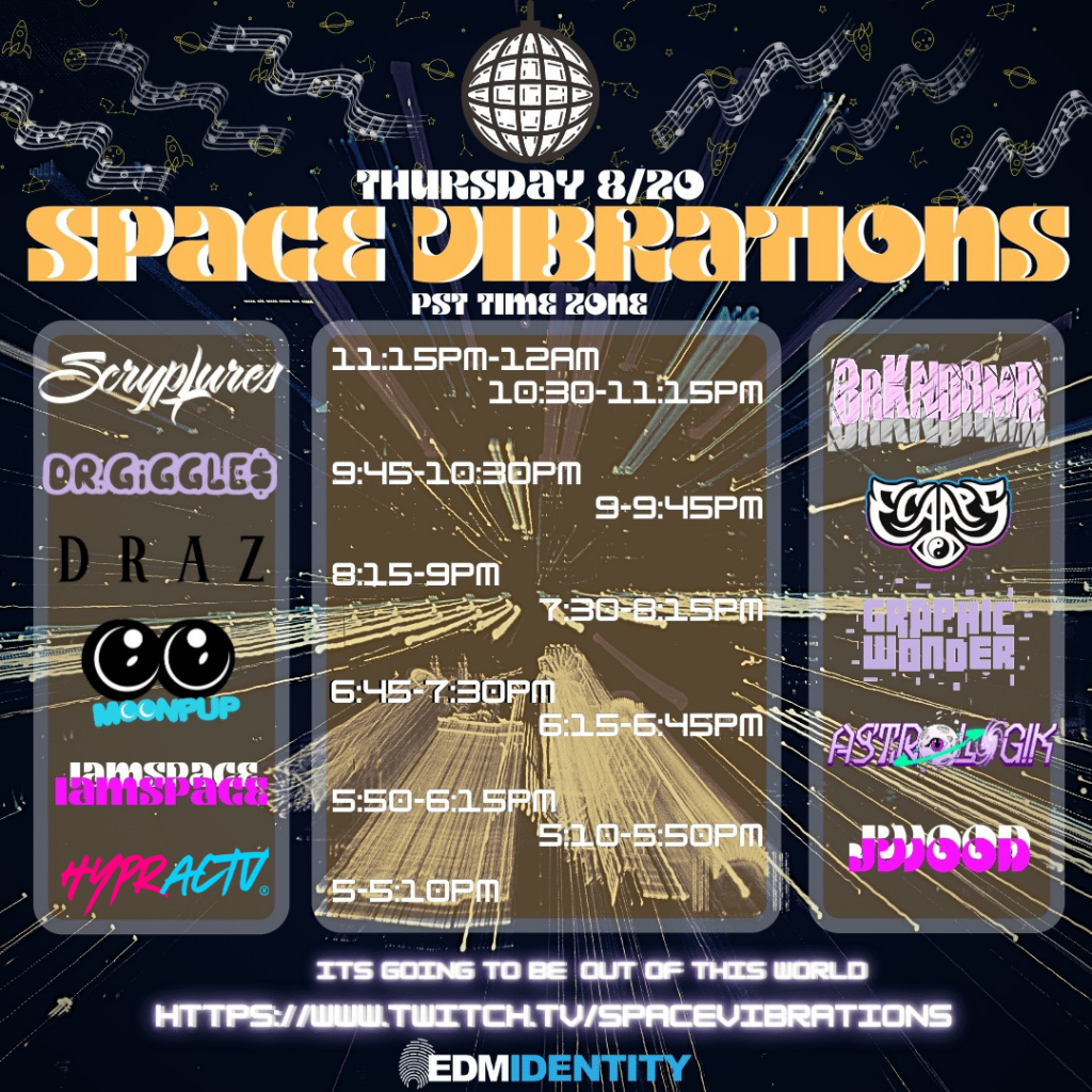 Space Vibrations Livestream Schedule