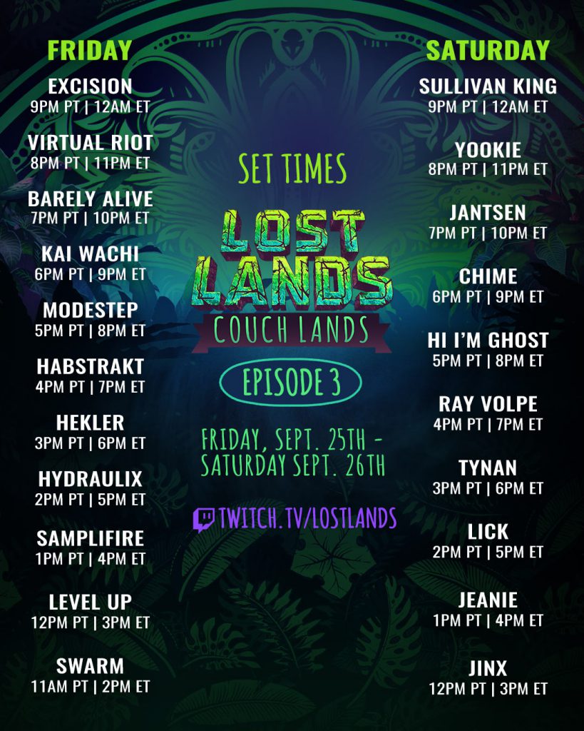 Couch Lands Episode 3 Schedule