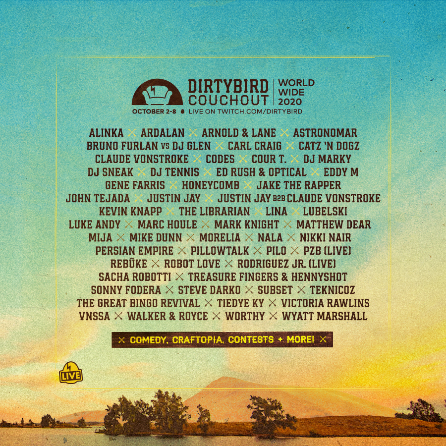 Dirtybird Couchout Lineup 