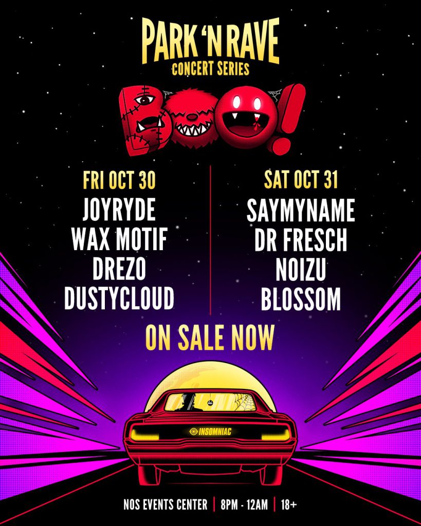 Boo Halloween Insomniac Park N Rave Lineup