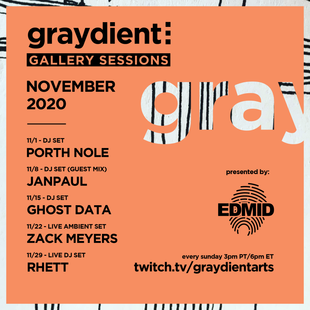 Graydient Collective Gallery Sessions November 2020 Flyer
