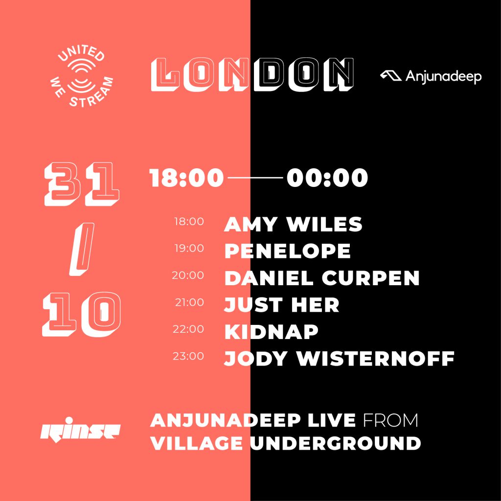 United We Stream London Anjunadeep Lineup