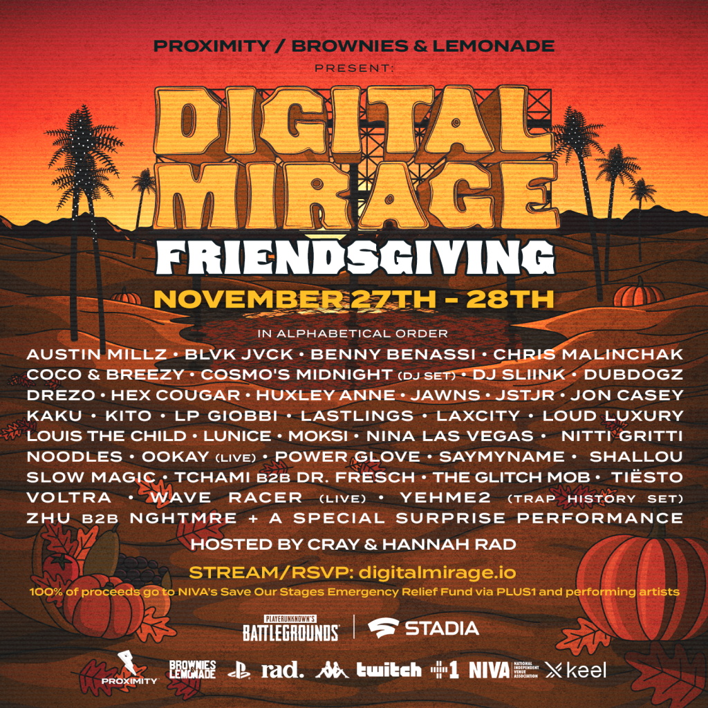 Digital Mirage Friendsgiving Lineup