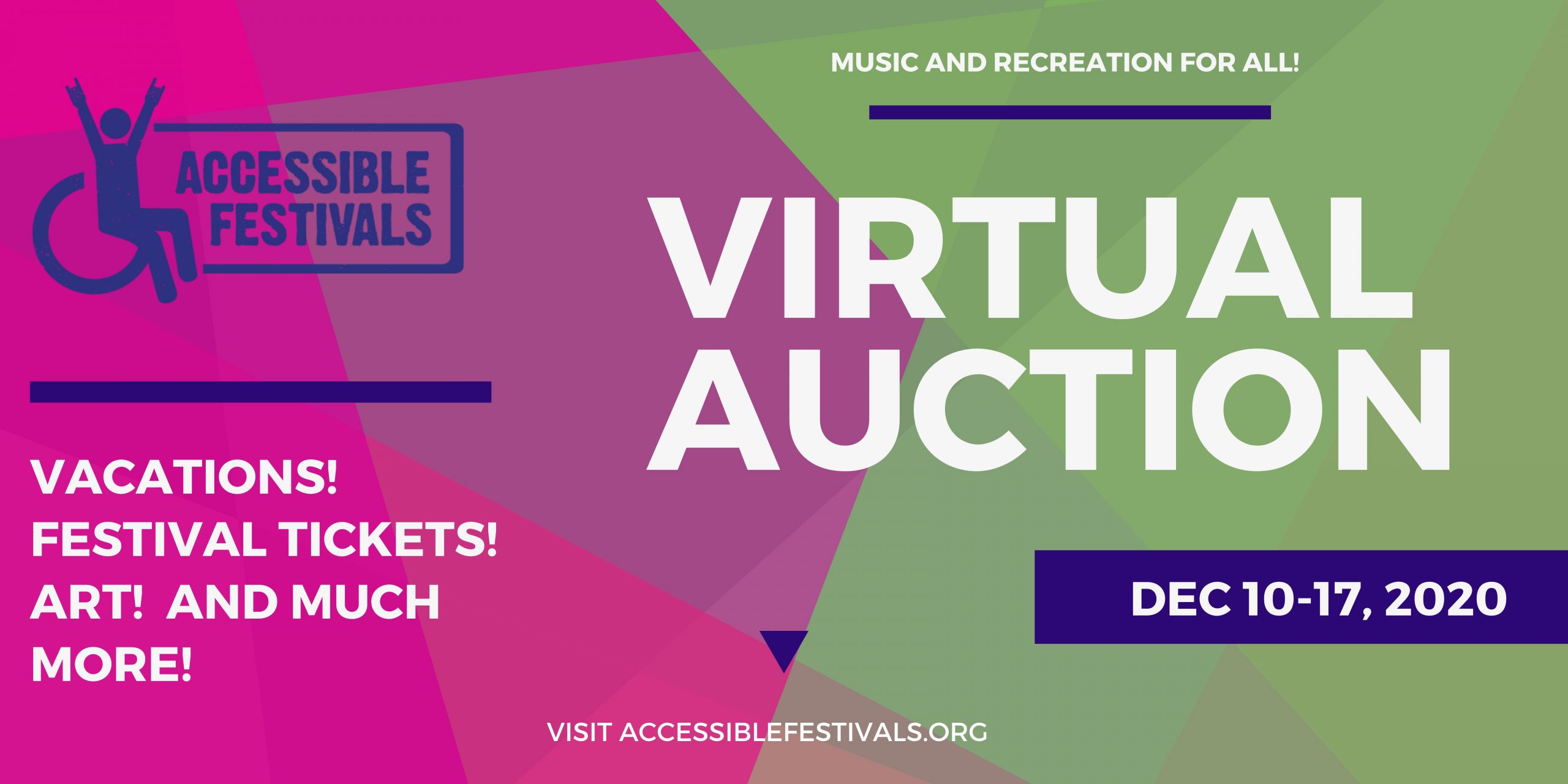 Accessible Festivals Event Series Virtual Auction