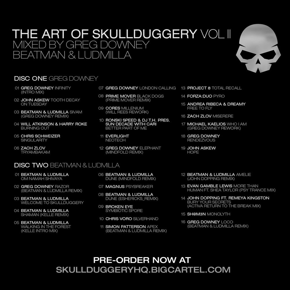 The Art Of Skullduggery Vol II CD Tracklist