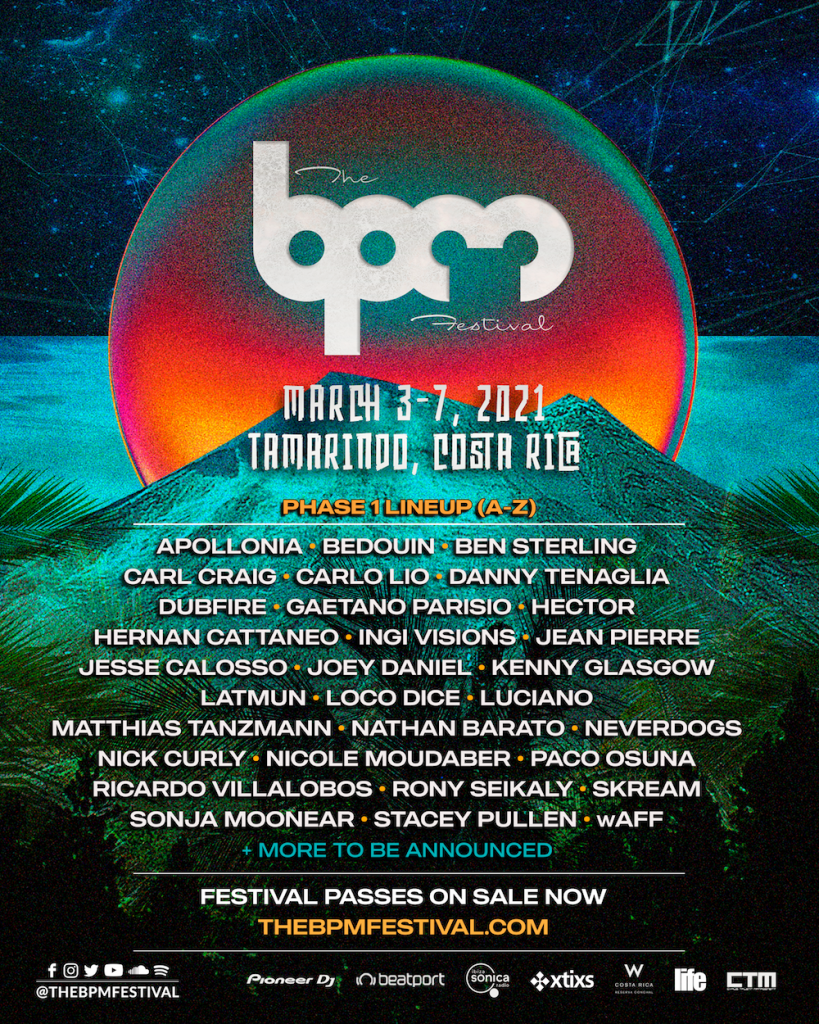 The BPM Festival Costa Rica 2021 Phase 1 Lineup