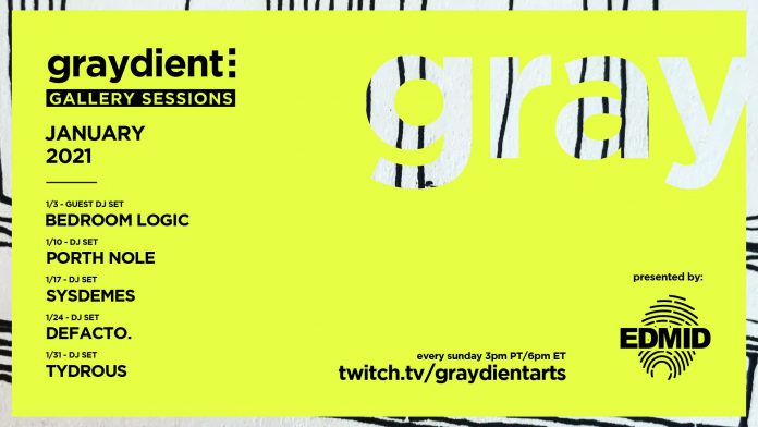 Graydient Collective Gallery Sessions January 2021 Flyer Graydient Collective Gallery Sessions January 2021 Flyer