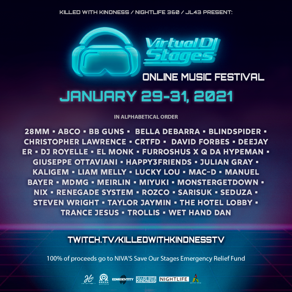 Virtual DJ Stages Launch Music Festival - Lineup