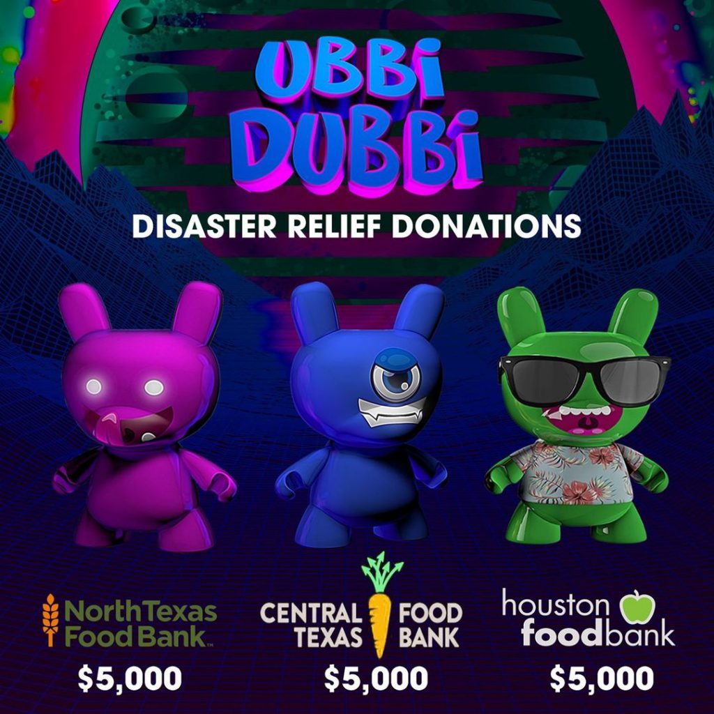Disco Donnie Presents Ubbi Dubbi Disaster Relief Donations