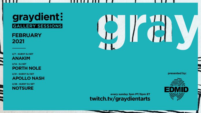 Graydient Collective Gallery Sessions February 2021 Flyer Graydient Collective Gallery Sessions February 2021 Flyer