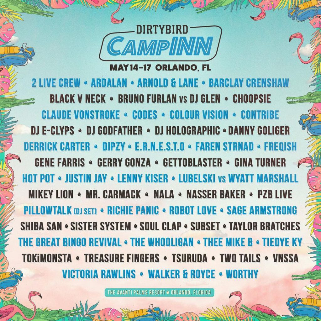 Dirtybird CampINN 2021 Lineup